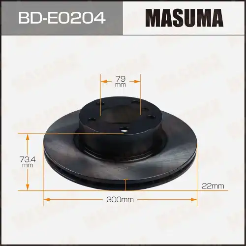 Тормозной диск MASUMA BD-E0204