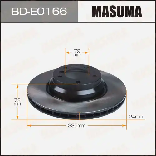 Тормозной диск MASUMA BD-E0166