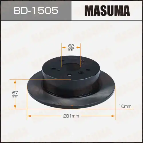 Тормозной диск MASUMA BD-1505