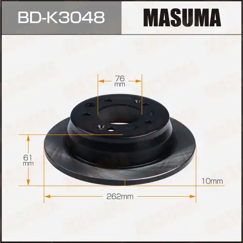 Тормозной диск MASUMA BD-K3048