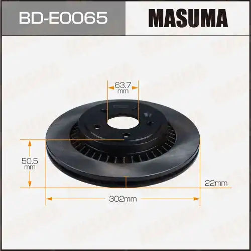 Тормозной диск MASUMA BD-E0065