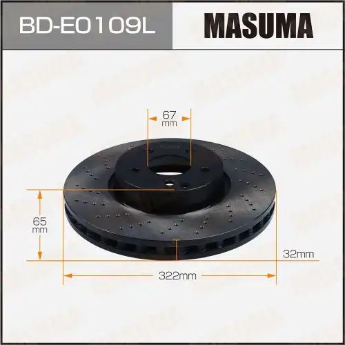 Тормозной диск MASUMA BD-E0109L