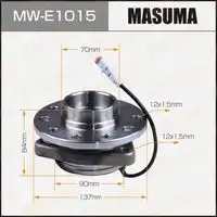 Ступица MASUMA MW-E1015