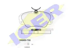 Тормозные колодки дисковые ICER 180989-700
