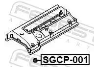 Прокладка клапанной крышки FEBEST SGCP-001