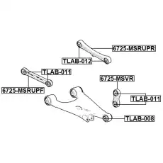 Рычаг подвески FEBEST 6725-MSRUPR