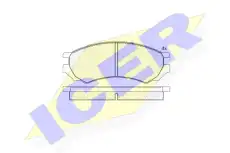Тормозные колодки дисковые ICER 180878