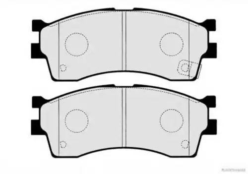 Тормозные колодки дисковые HERTH+BUSS J3600308