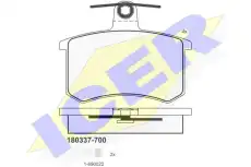Тормозные колодки дисковые ICER 180337-700