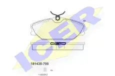 Тормозные колодки дисковые ICER 181438-700