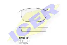 Тормозные колодки дисковые ICER 181429-701