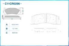 Тормозные колодки дисковые CWORKS C11CR0296
