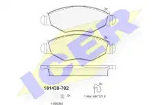 Тормозные колодки дисковые ICER 181439-702