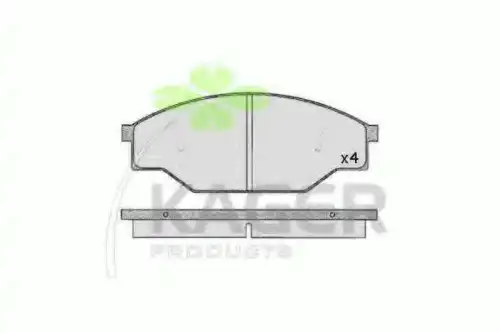 Тормозные колодки дисковые KAGER 35-0652