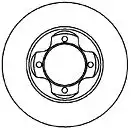Тормозной диск MAPCO 25535 вентилируемый , передняя ось