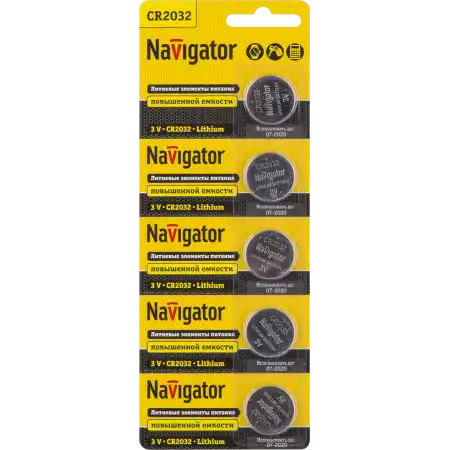 Батарейка 2032 , 2032, 3 94765 NAVIGATOR