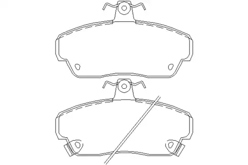 колодки дисковые торм. перед. Rov MDB1654 MINTEX