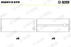 вкладыши коренные! STD\ Citroen, Fiat, Peugeot, Renault, Rover 1.8-2.5D 83> H1057/5 STD GLYCO