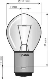 Автолампа SPAHN GLUHLAMPEN 4250