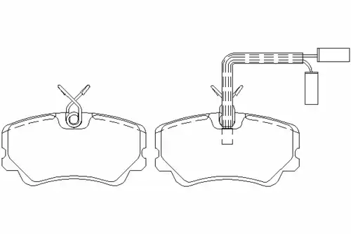 колодки дисковые торм. перед. AR MDB1403 MINTEX