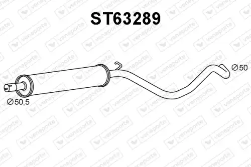 Предглушитель выхлопных газов ST63289 VENEPORTE