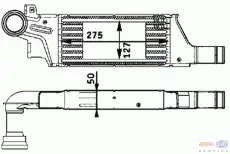 Интеркулер BEHR 8ML 376 723-281