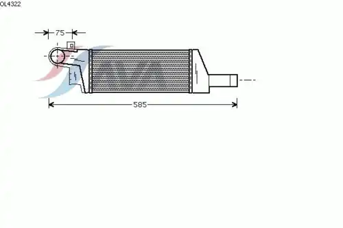 Интеркулер AVA OL4322