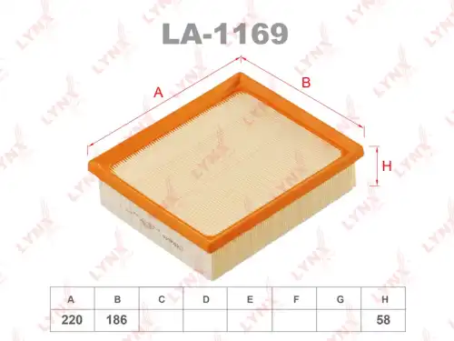 Фильтр воздушный LYNXAUTO LA-1169