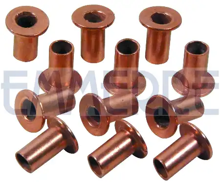 SEMITUBULAR COPPER RIVET FLAT HEAD 8X20-15.5-150 R6502 EMMERRE