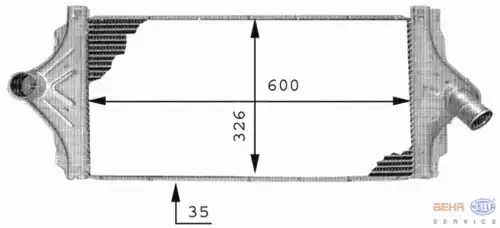 Интеркулер BEHR 8ML 376 723-351