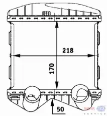 Интеркулер BEHR 8ML 376 723-021