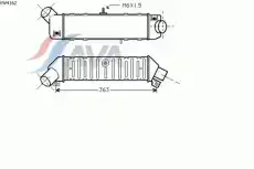 Интеркулер AVA VW4162