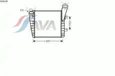 Интеркулер AVA VW4235