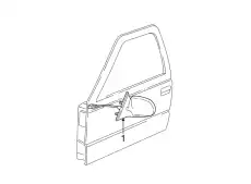 MIRROR,O/S RR VIEW(GRAINED)(MOLDED IN BLACK) 15105940 GMC