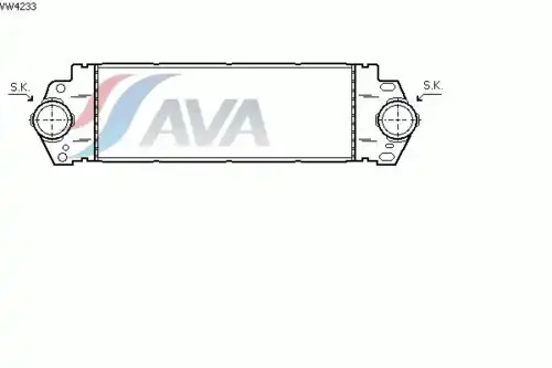 Интеркулер AVA VW4233