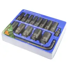 RF4157MPB Набор головок ударных 1/2',15пр. ROCK FORCE