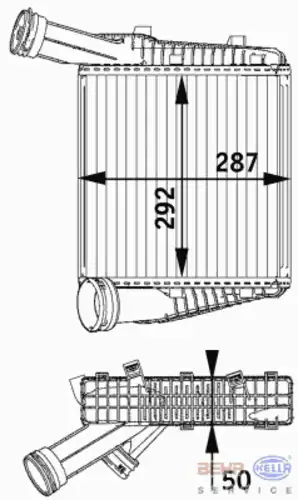 Интеркулер BEHR 8ML 376 729-571
