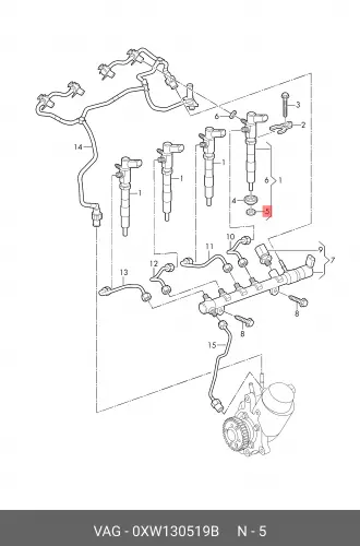DICHTSCH. 0XW130519B VAG