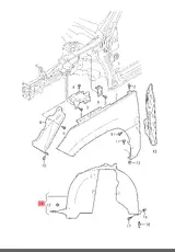 Подкрылок VAG 565809958E