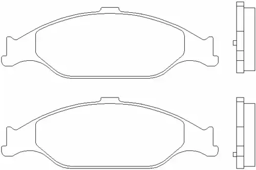колодки дисковые торм. перед. Ford MDB2246 MINTEX