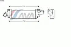 Интеркулер AVA VO4134