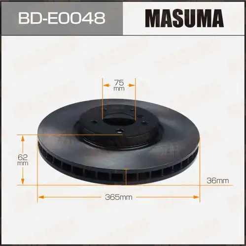 Тормозной диск MASUMA BD-E0048