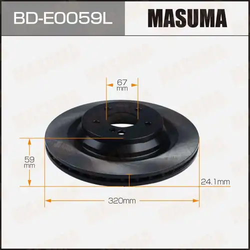 Тормозной диск MASUMA BD-E0059L