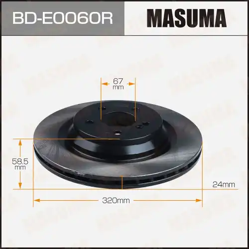Тормозной диск MASUMA BD-E0060R