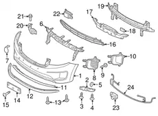 КРОНШТЕЙН БАМПЕРА 86551A9000 HYUNDAI