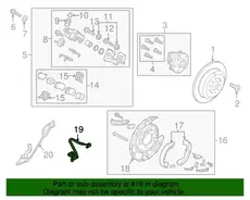 ШЛАНГ ТОРМОЗНОЙ 58738A9000 HYUNDAI