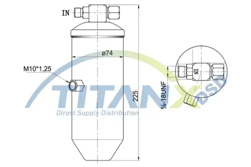 Осушитель кондиционера TITANX DR169004