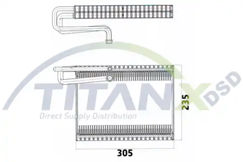 Испаритель, кондиционер ! \VOLVO EV129002 TITANX