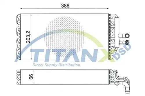 Испаритель, кондиционер ! \MAN EV139002 TITANX