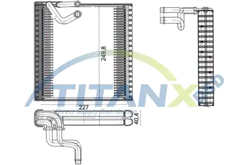 Испаритель кондиционера TITANX EV369002